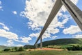 Millau Viaduct forms last link ofÃÂ existing A75 autoroute Royalty Free Stock Photo